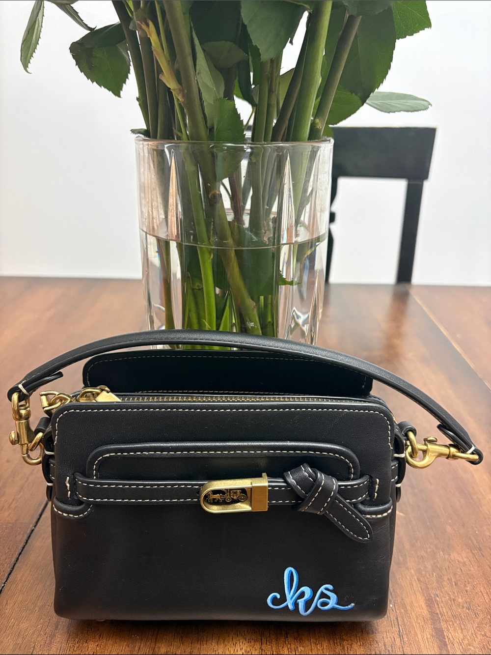 COACH TATE Carryall Leather Shoulder Bag  Smooth Leather. Authentic